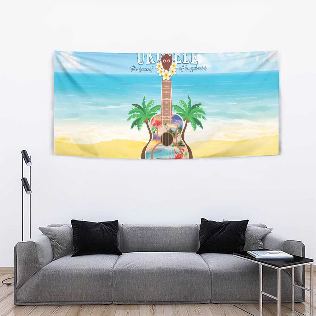 Hawaiian Ukulele Tapestry Sound Of Happiness
