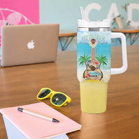 Hawaiian Ukulele Tumbler With Handle Sound Of Happiness