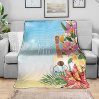 National Ukulele Day Blanket Tropical Vibe