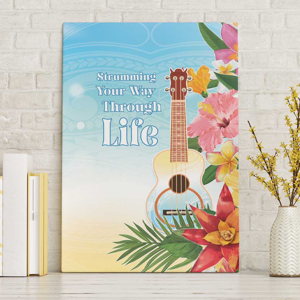 National Ukulele Day Canvas Wall Art Tropical Vibe