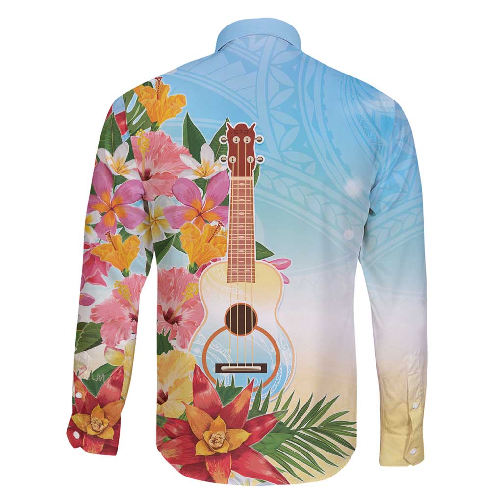 National Ukulele Day Family Matching Mermaid Dress and Hawaiian Shirt Tropical Vibe