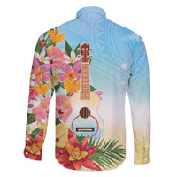 National Ukulele Day Family Matching Summer Maxi Dress and Hawaiian Shirt Tropical Vibe