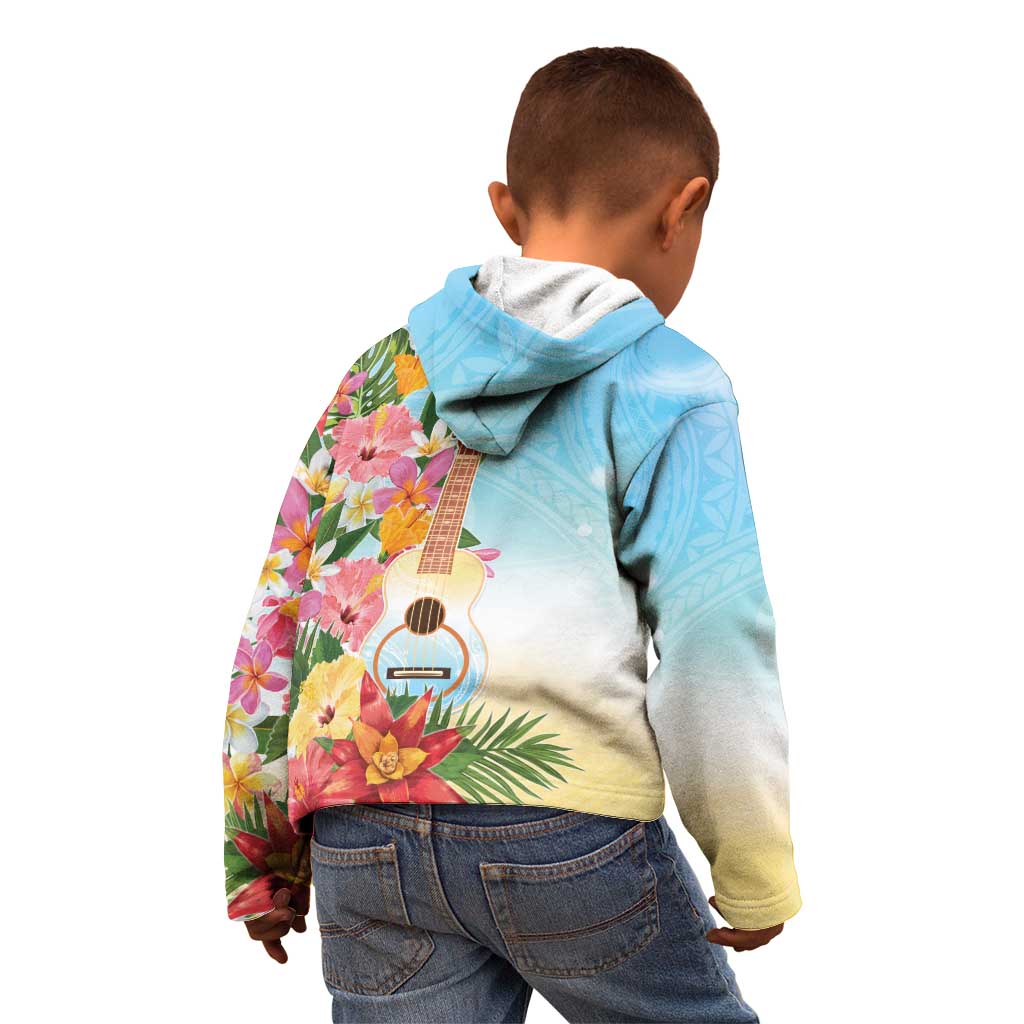 National Ukulele Day Kid Hoodie Tropical Vibe