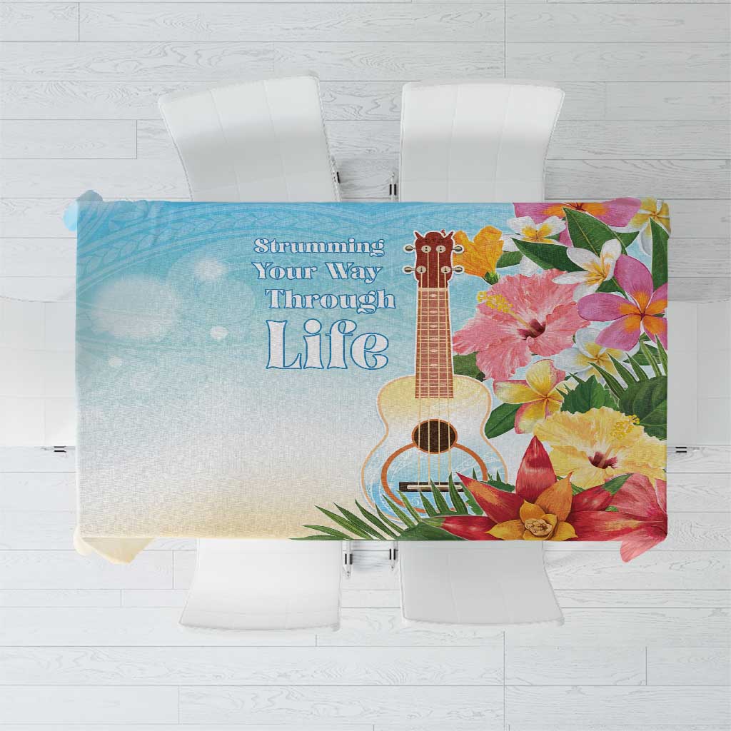 National Ukulele Day Tablecloth Tropical Vibe LT05 Colorful - Polynesian Pride