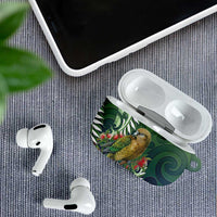 New Zealand Kea Bird AirPods Case With Maori Koru Fern - Polynesian Pride