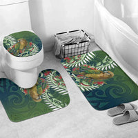 New Zealand Kea Bird Bathroom Set With Maori Koru Fern - Polynesian Pride