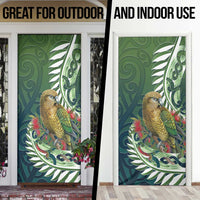 New Zealand Kea Bird Door Cover With Maori Koru Fern - Polynesian Pride