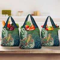 New Zealand Kea Bird Grocery Bag With Maori Koru Fern - Polynesian Pride