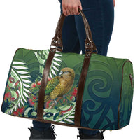 New Zealand Kea Bird Travel Bag With Maori Koru Fern - Polynesian Pride