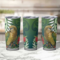 New Zealand Kea Bird Tumbler Cup With Maori Koru Fern LT05 - Polynesian Pride