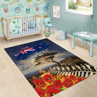 New Zealand ANZAC Day Area Rug The Lonesome Pine With Soldier Fern LT05 - Polynesian Pride