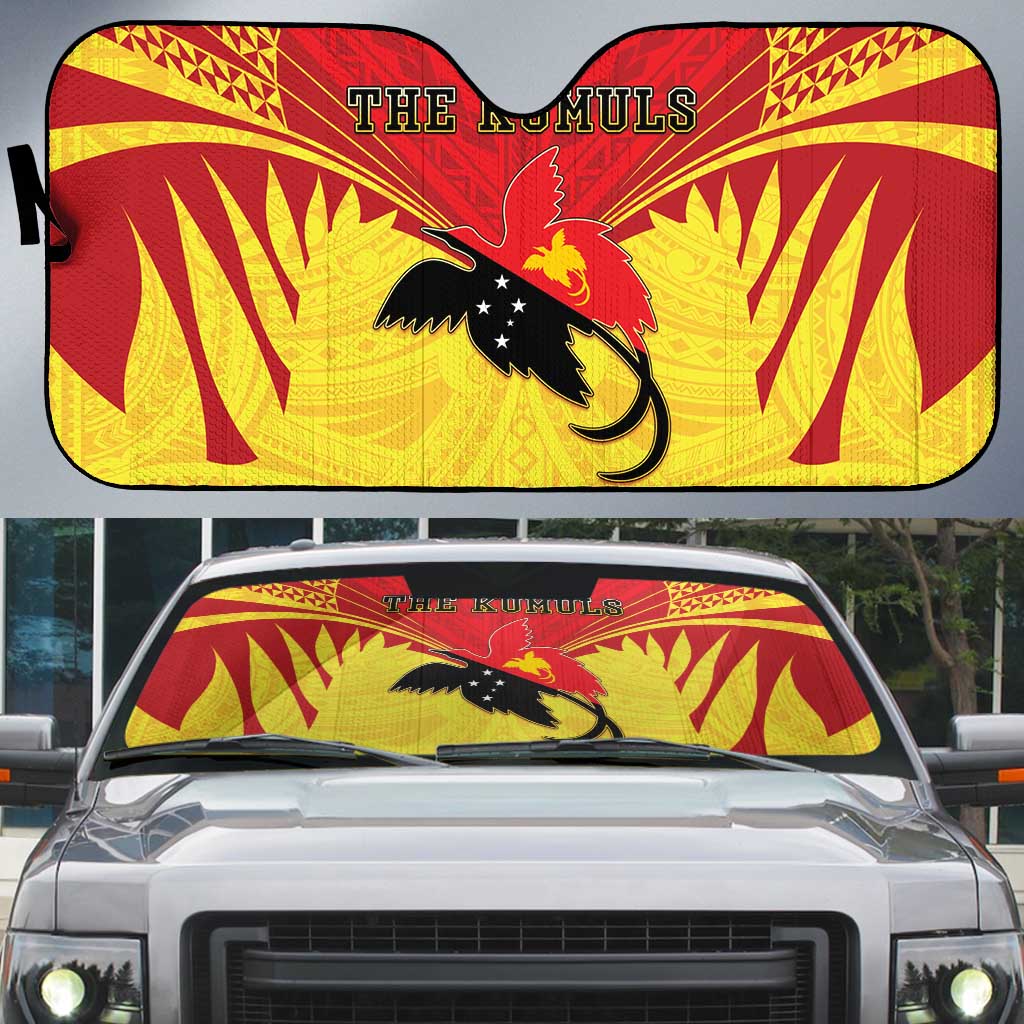 Papua New Guinea Rugby Auto Sun Shade Kumuls Heritage