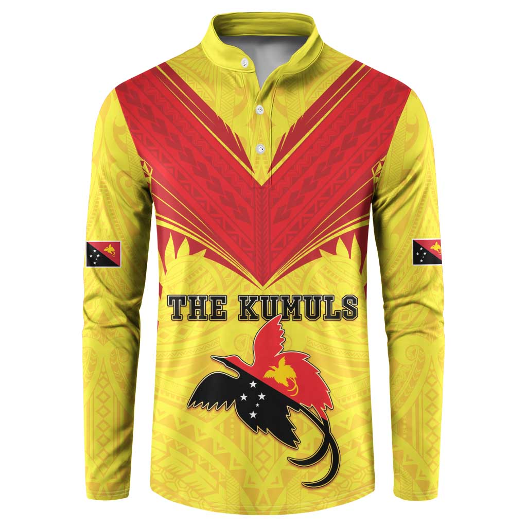 Papua New Guinea Rugby Custom Button Sweatshirt Kumuls Heritage