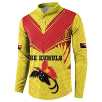 Papua New Guinea Rugby Custom Button Sweatshirt Kumuls Heritage