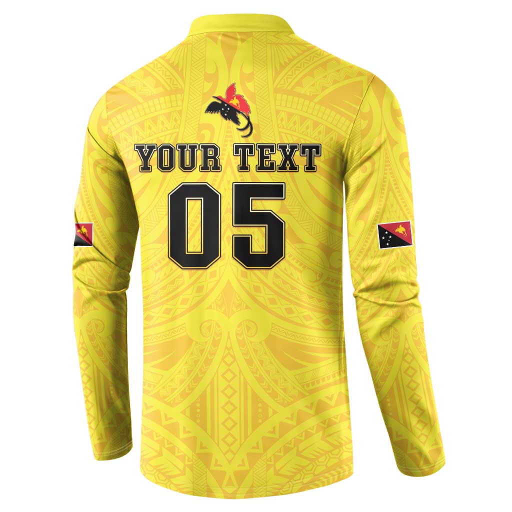 Papua New Guinea Rugby Custom Button Sweatshirt Kumuls Heritage
