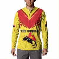 Papua New Guinea Rugby Custom Button Sweatshirt Kumuls Heritage