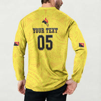 Papua New Guinea Rugby Custom Button Sweatshirt Kumuls Heritage