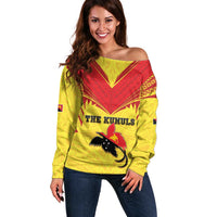 Papua New Guinea Rugby Custom Off Shoulder Sweater Kumuls Heritage