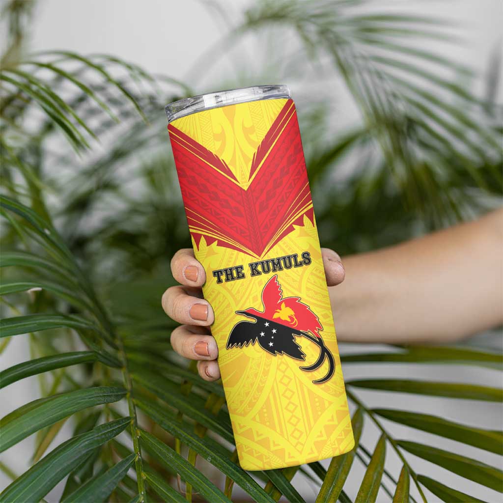 Papua New Guinea Rugby Custom Skinny Tumbler Kumuls Heritage LT05 - Polynesian Pride