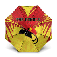 Papua New Guinea Rugby Umbrella Kumuls Heritage LT05 One Size Folded 11.42 inch Opened Diameter 37.4 inch Yellow - Polynesian Pride