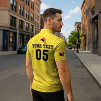 Papua New Guinea Rugby Custom Zipper Polo Shirt Kumuls Heritage LT05 - Polynesian Pride