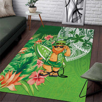 Aloha Hawaii St Patrick's Day Area Rug Polynesian Style LT05 Green - Polynesian Pride
