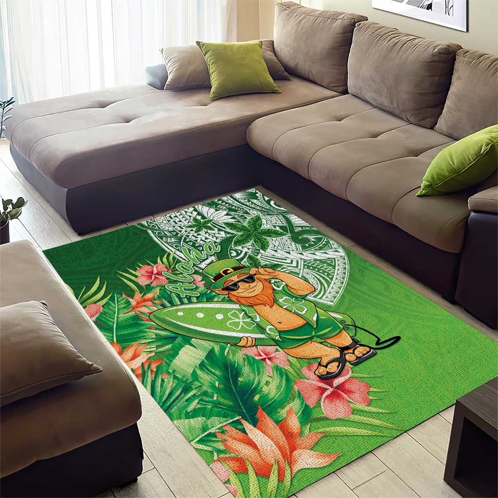 Aloha Hawaii St Patrick's Day Area Rug Polynesian Style LT05 - Polynesian Pride