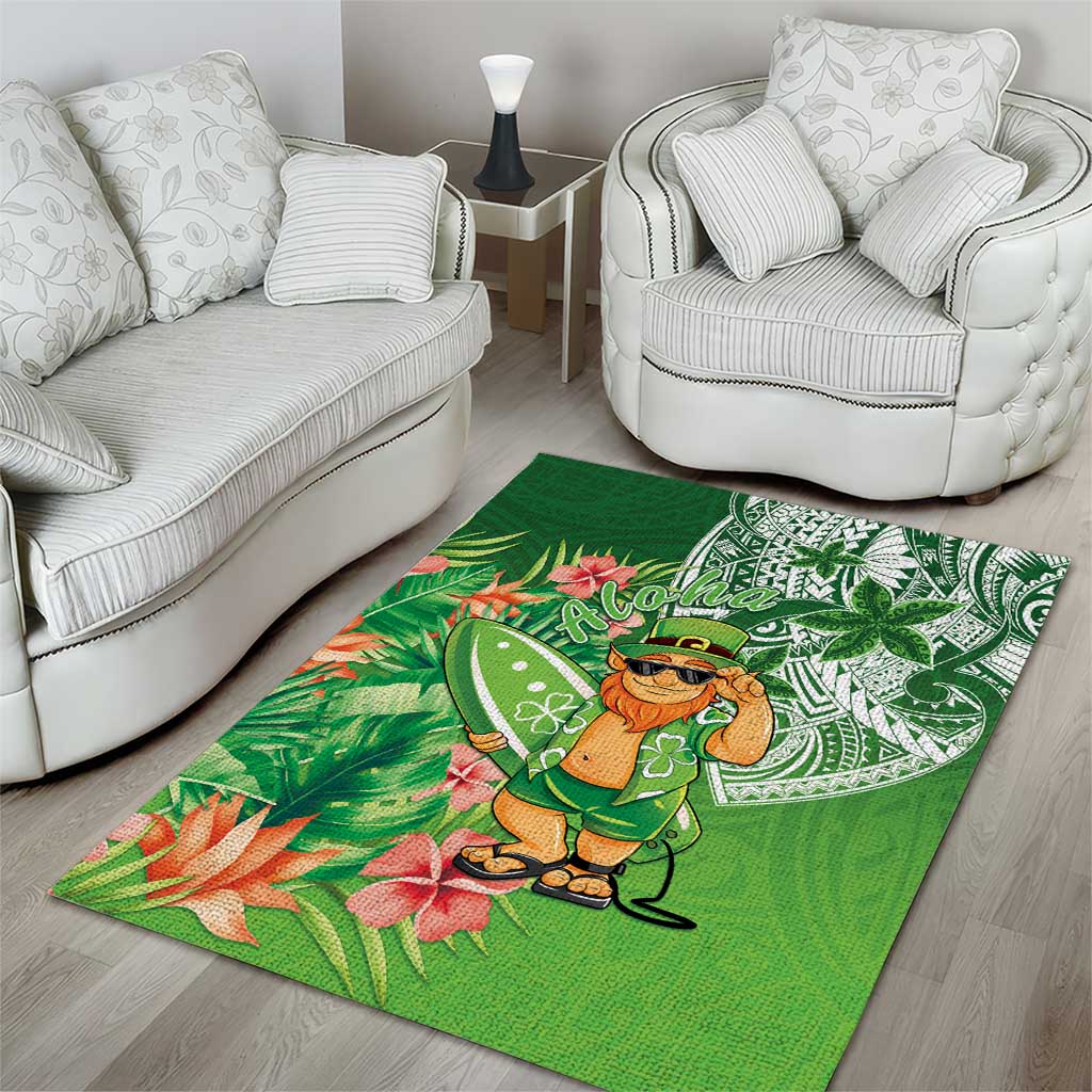 Aloha Hawaii St Patrick's Day Area Rug Polynesian Style LT05 - Polynesian Pride