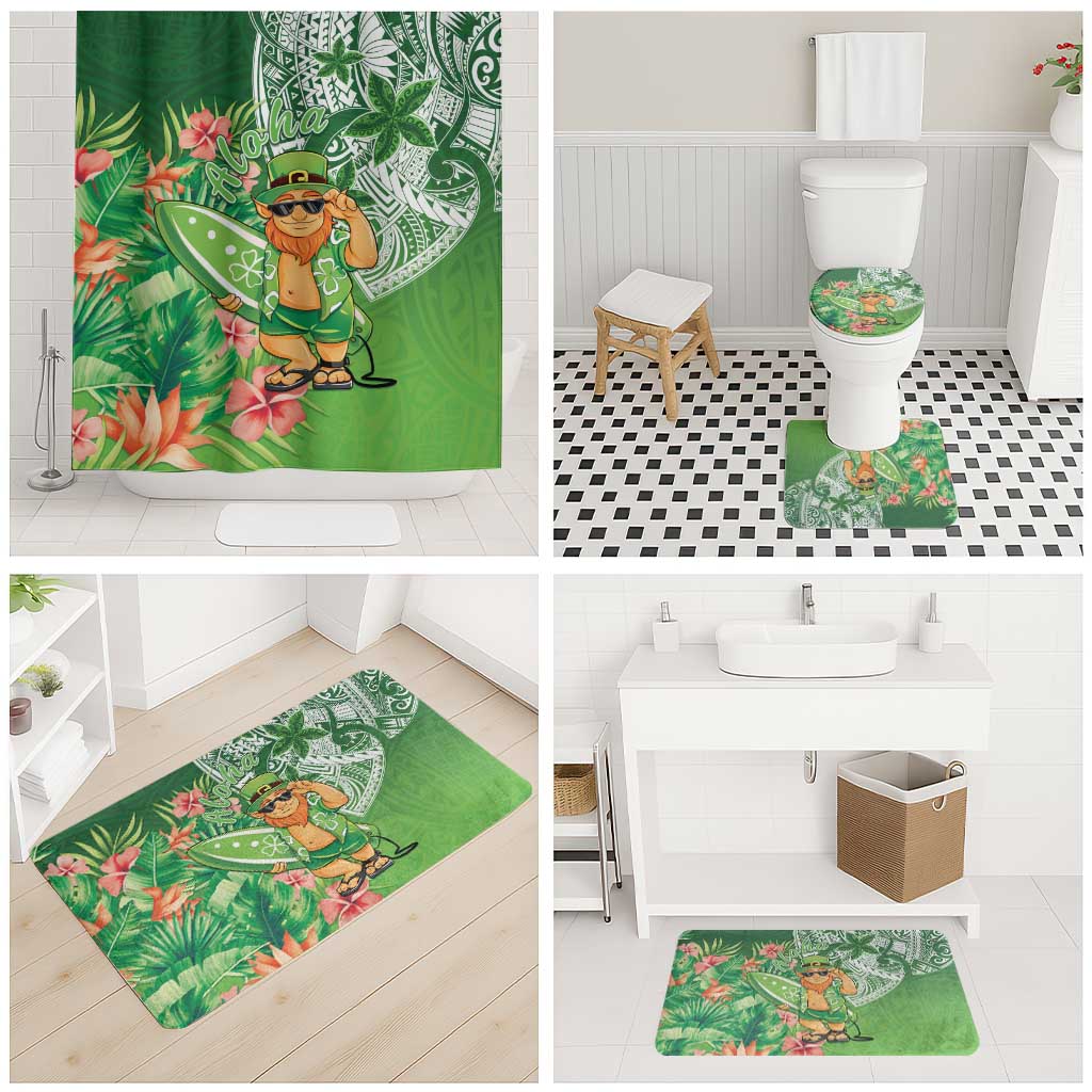 Aloha Hawaii St Patrick's Day Bathroom Set Polynesian Style