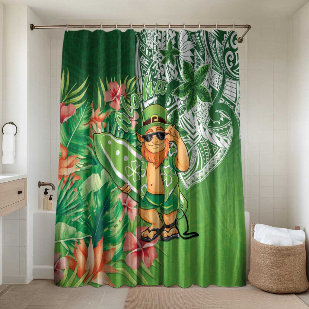 Aloha Hawaii St Patrick's Day Bathroom Set Polynesian Style