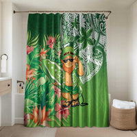 Aloha Hawaii St Patrick's Day Bathroom Set Polynesian Style