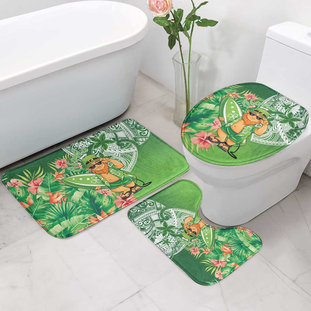 Aloha Hawaii St Patrick's Day Bathroom Set Polynesian Style