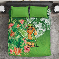 Aloha Hawaii St Patrick's Day Bedding Set Polynesian Style LT05 Green - Polynesian Pride