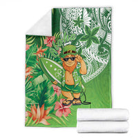 Aloha Hawaii St Patrick's Day Blanket Polynesian Style
