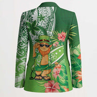 Aloha Hawaii St Patrick's Day Blazer Polynesian Style