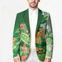Aloha Hawaii St Patrick's Day Blazer Polynesian Style