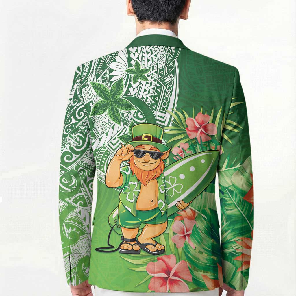 Aloha Hawaii St Patrick's Day Blazer Polynesian Style