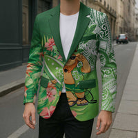 Aloha Hawaii St Patrick's Day Blazer Polynesian Style