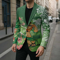Aloha Hawaii St Patrick's Day Blazer Polynesian Style