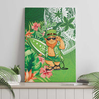 Aloha Hawaii St Patrick's Day Canvas Wall Art Polynesian Style