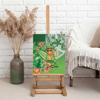 Aloha Hawaii St Patrick's Day Canvas Wall Art Polynesian Style