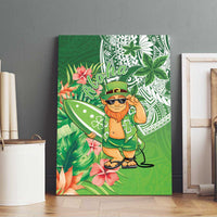 Aloha Hawaii St Patrick's Day Canvas Wall Art Polynesian Style