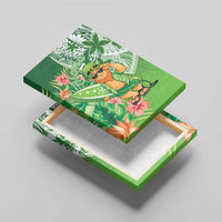 Aloha Hawaii St Patrick's Day Canvas Wall Art Polynesian Style