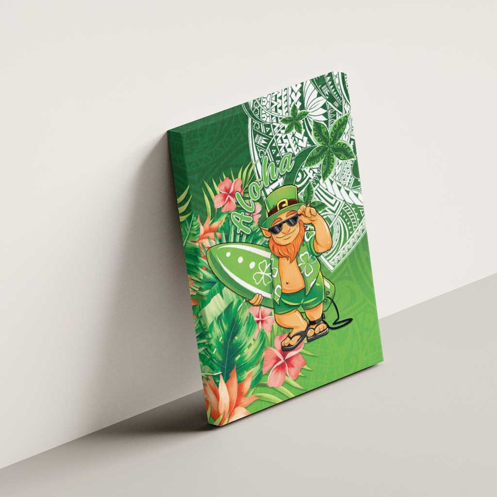 Aloha Hawaii St Patrick's Day Canvas Wall Art Polynesian Style