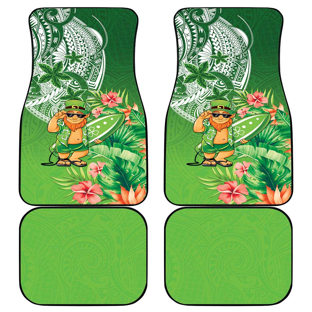 Aloha Hawaii St Patrick's Day Car Mats Polynesian Style