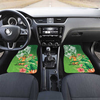 Aloha Hawaii St Patrick's Day Car Mats Polynesian Style