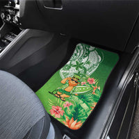 Aloha Hawaii St Patrick's Day Car Mats Polynesian Style