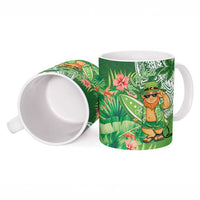 Aloha Hawaii St Patrick's Day Ceramic Mug Polynesian Style