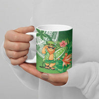 Aloha Hawaii St Patrick's Day Ceramic Mug Polynesian Style
