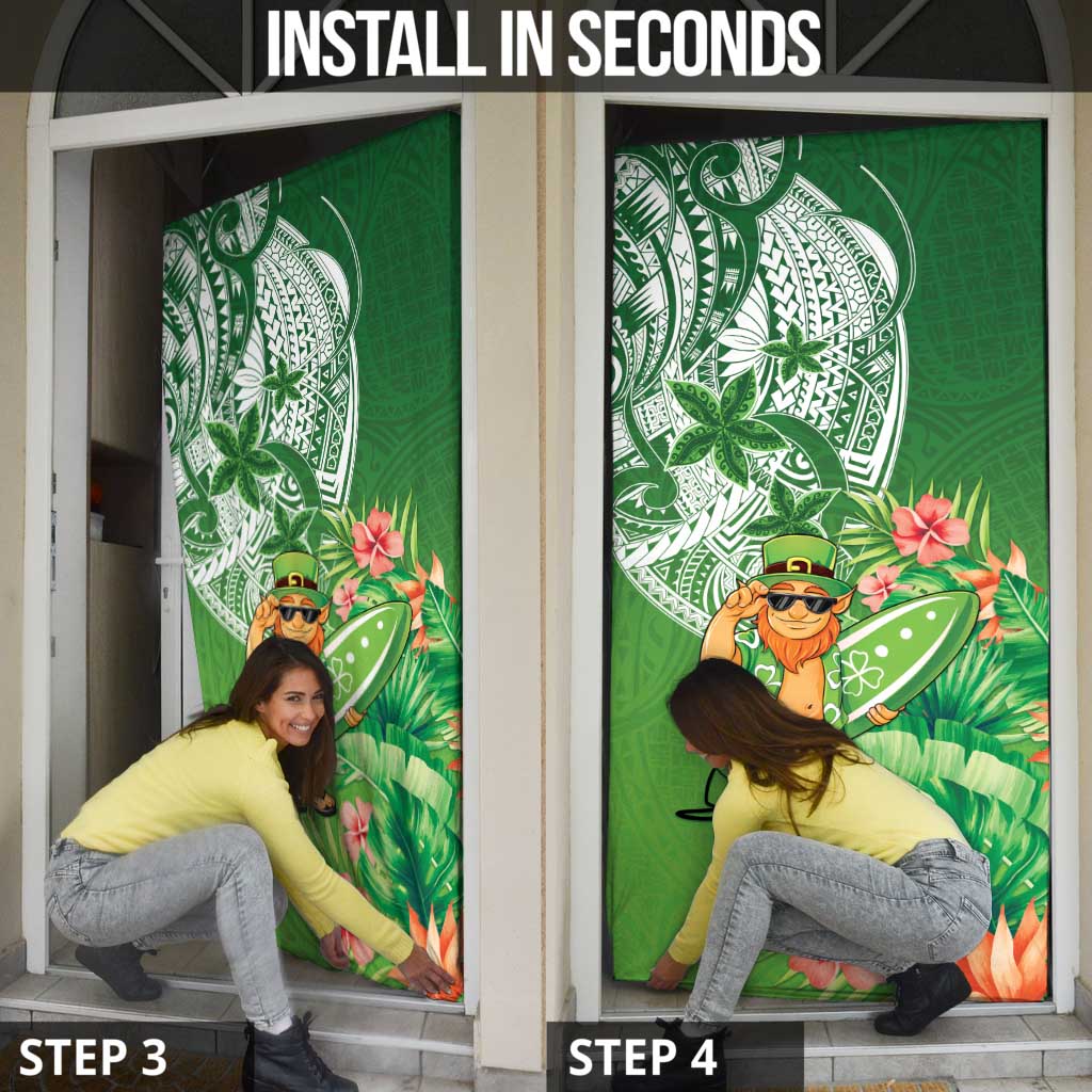 Aloha Hawaii St Patrick's Day Door Cover Polynesian Style LT05 - Polynesian Pride